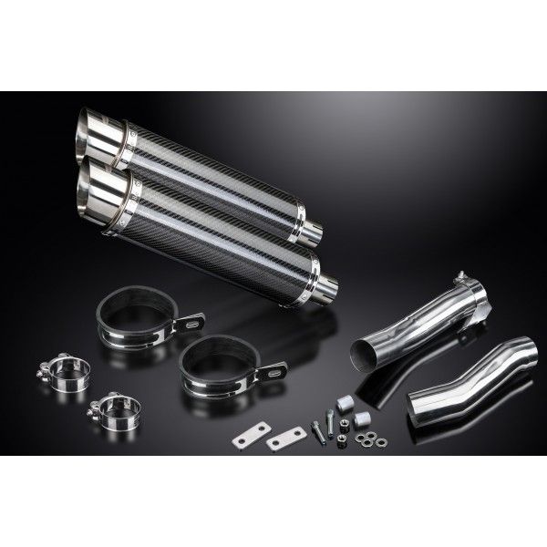 Delkevic slip-on kit Round Carbon 350mm - Z1000SX (2010-2019)