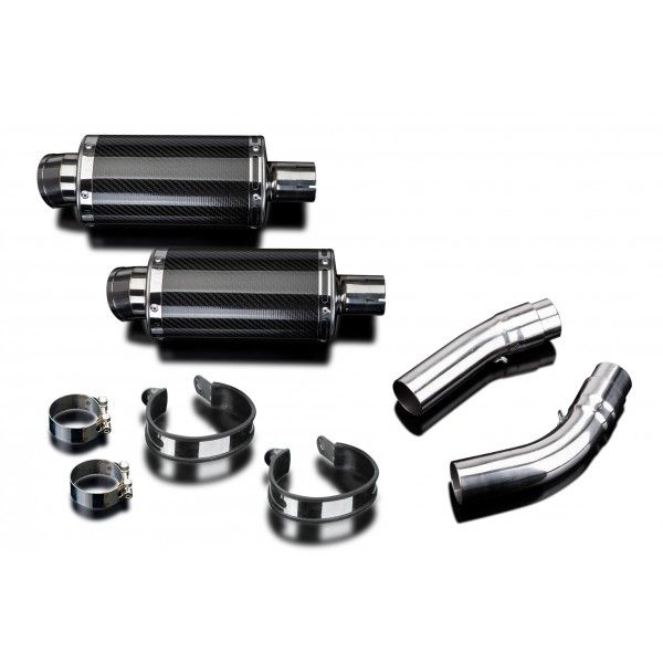 Delkevic slip-on kit Oval Carbon 225mm - 1198 (2009-2011)