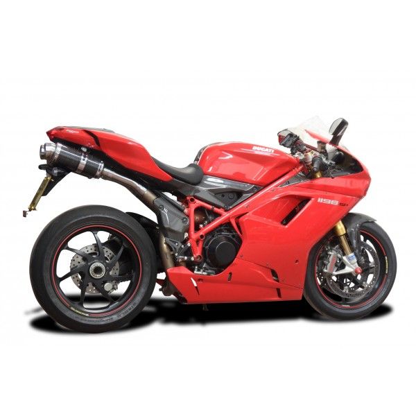 Delkevic slip-on kit Oval Carbon 225mm - 1198 (2009-2011)