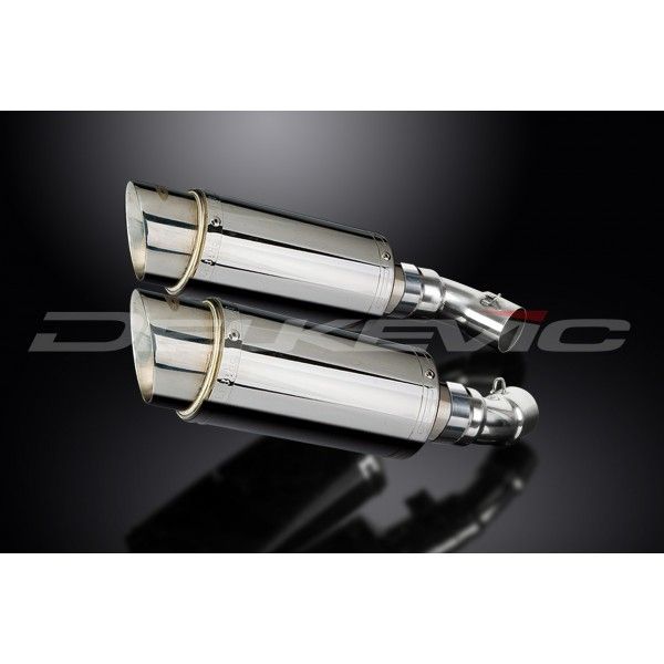 Delkevic slip-on kit Round RVS 200mm - Monster 696 (2008-2014)