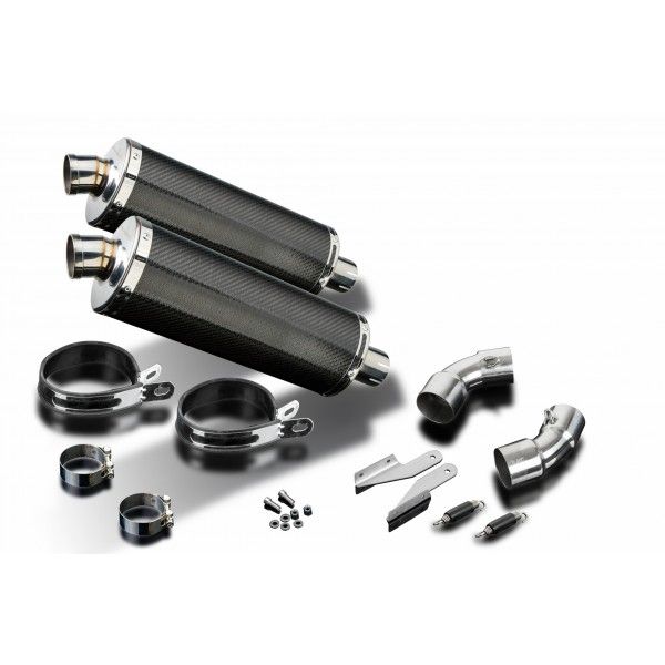 Delkevic slip-on kit Oval Carbon 350mm - Monster 696 (2008-2014)