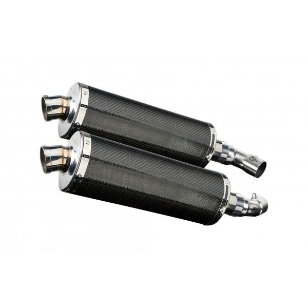 Delkevic slip-on kit Oval Carbon 350mm - Monster 696 (2008-2014)