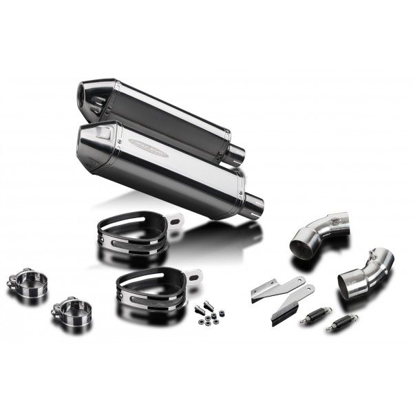 Delkevic slip-on kit Tri-Oval RVS 320mm - Monster 696 (2008-2014)