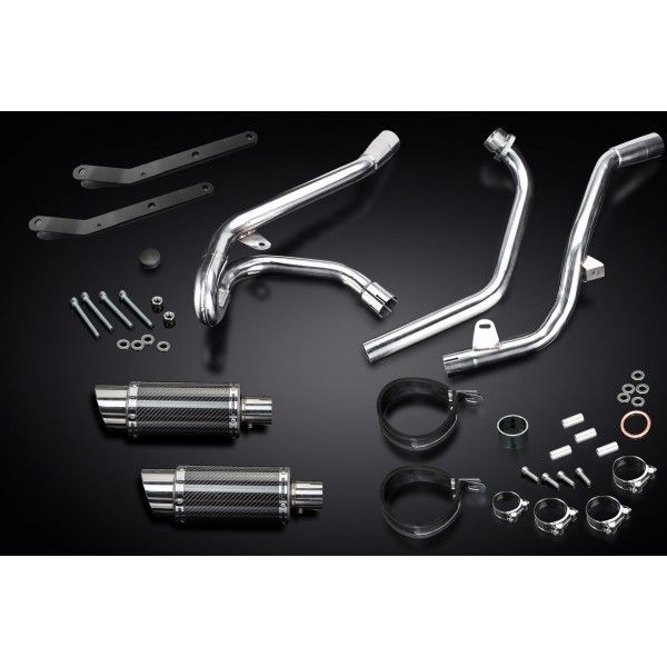 Delkevic volledig systeem Round Carbon 200mm - SV650 (1998-2002)