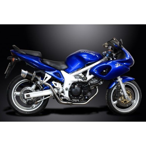 Delkevic volledig systeem Round Carbon 200mm - SV650 (1998-2002)