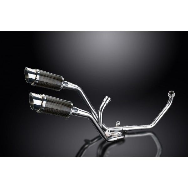 Delkevic volledig systeem Round Carbon 200mm - SV650 (1998-2002)