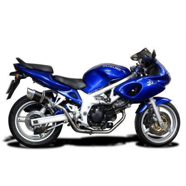 Delkevic volledig systeem Round Carbon 200mm - SV650 (1998-2002)