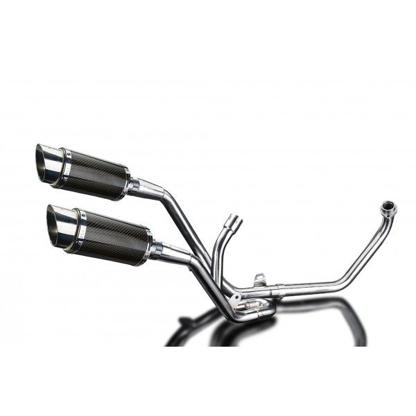 Delkevic volledig systeem Round Carbon 200mm - SV650 (1998-2002)