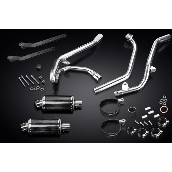 Delkevic volledig systeem Oval Carbon 225mm - SV650 (1998-2002)