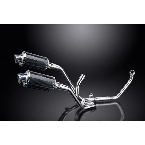 Delkevic volledig systeem Oval Carbon 225mm - SV650 (1998-2002)