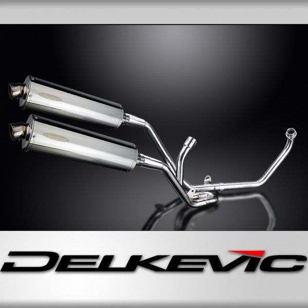 Delkevic volledig systeem Oval RVS 450mm - SV650 (1998-2002)