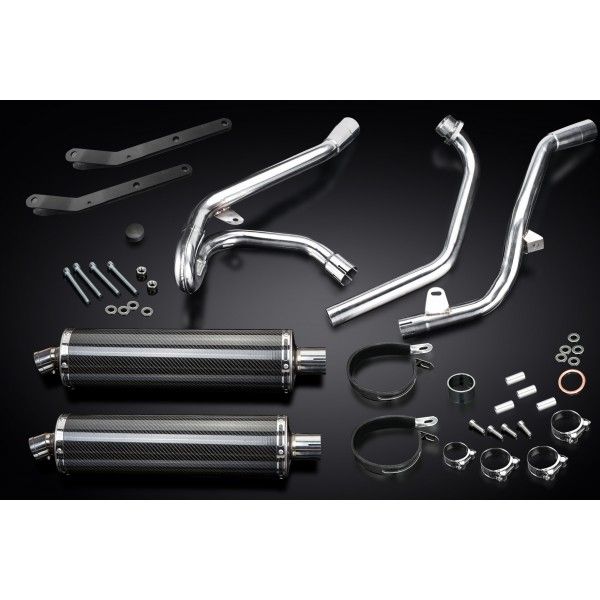 Delkevic volledig systeem Oval Carbon 450mm - SV650 (1998-2002)