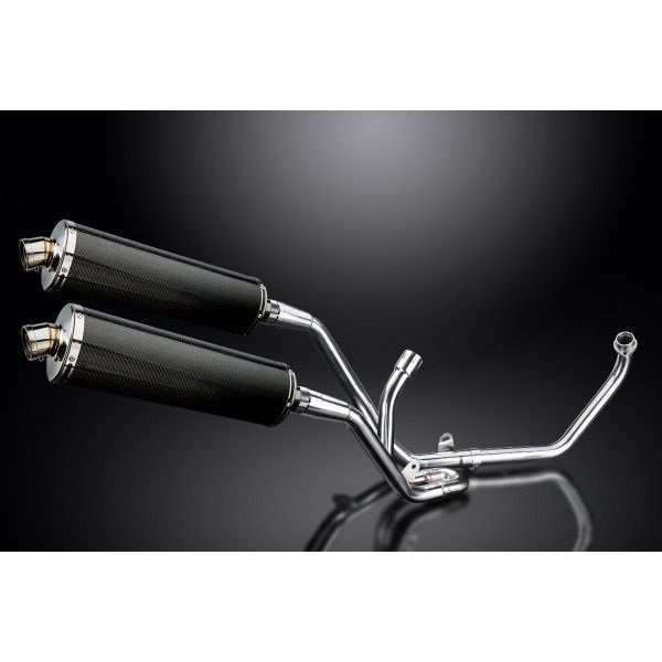 Delkevic volledig systeem Oval Carbon 450mm - SV650 (1998-2002)