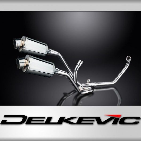 Delkevic volledig systeem Oval RVS 225mm - SV650 (1998-2002)
