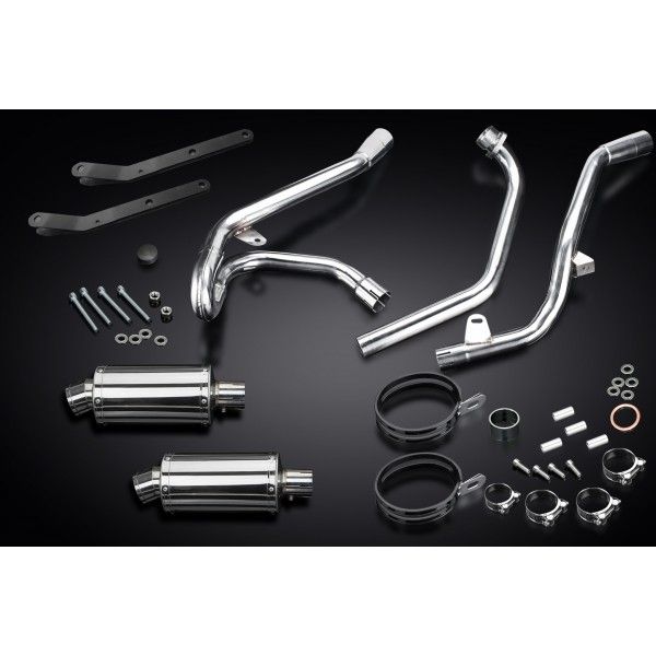 Delkevic volledig systeem Oval RVS 225mm - SV650 (1998-2002)