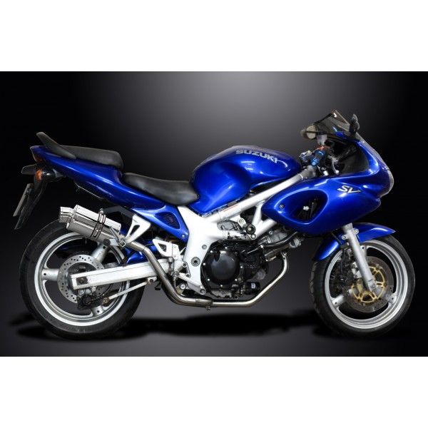 Delkevic volledig systeem Oval RVS 225mm - SV650 (1998-2002)