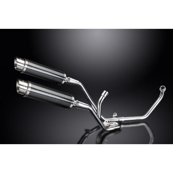 Delkevic volledig systeem Round Carbon 350mm - SV650 (1998-2002)