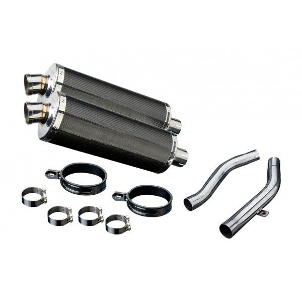 Delkevic slip-on kit Oval Carbon 350mm - Z1000 (2003-2006)