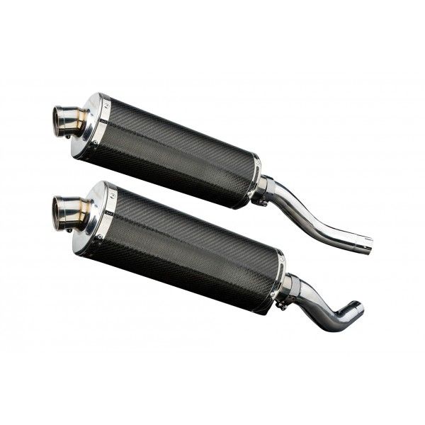 Delkevic slip-on kit Oval Carbon 350mm - Z1000 (2003-2006)