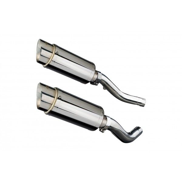 Delkevic slip-on kit Round RVS 200mm - Z1000 (2003-2006)