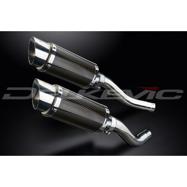 Delkevic slip-on kit Round Carbon 200mm - Z1000 (2003-2006)