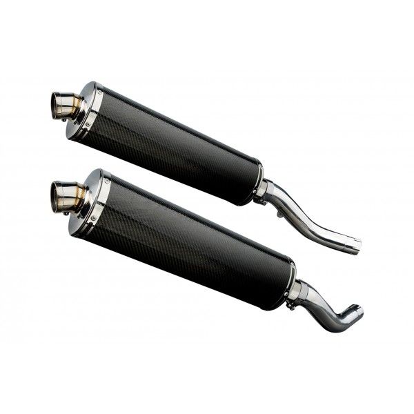 Delkevic slip-on kit Oval Carbon 450mm - Z1000 (2003-2006)