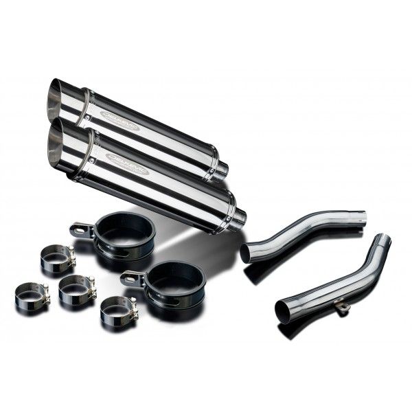 Delkevic slip-on kit Round RVS 350mm - Z1000 (2003-2006)