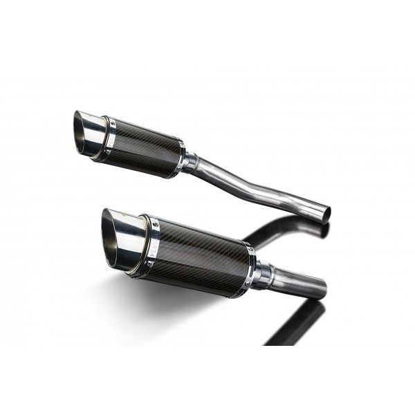 Delkevic slip-on kit Round Carbon 200mm - Z1000 (2007-2009)