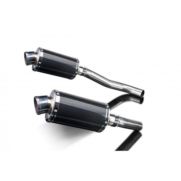 Delkevic slip-on kit Oval Carbon 225mm - Z1000 (2007-2009)