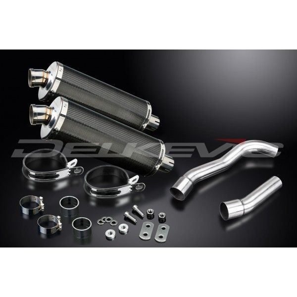 Delkevic slip-on kit Oval Carbon 350mm - Z1000 (2007-2009)