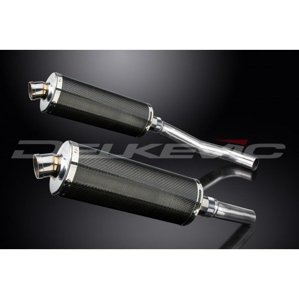 Delkevic slip-on kit Oval Carbon 350mm - Z1000 (2007-2009)
