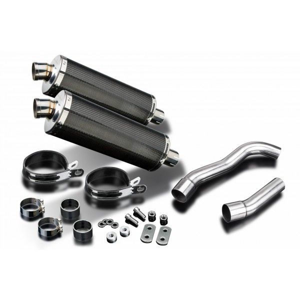 Delkevic slip-on kit Oval Carbon 350mm - Z1000 (2007-2009)