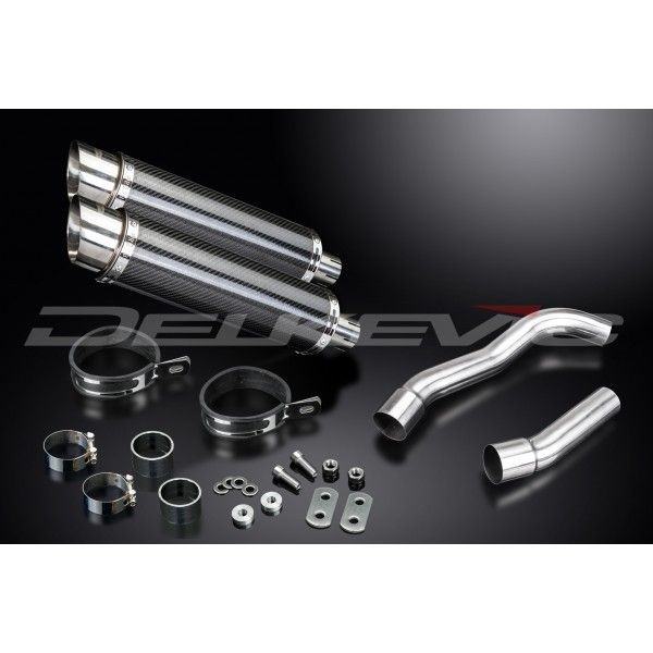 Delkevic slip-on kit Round Carbon 350mm - Z1000 (2007-2009)