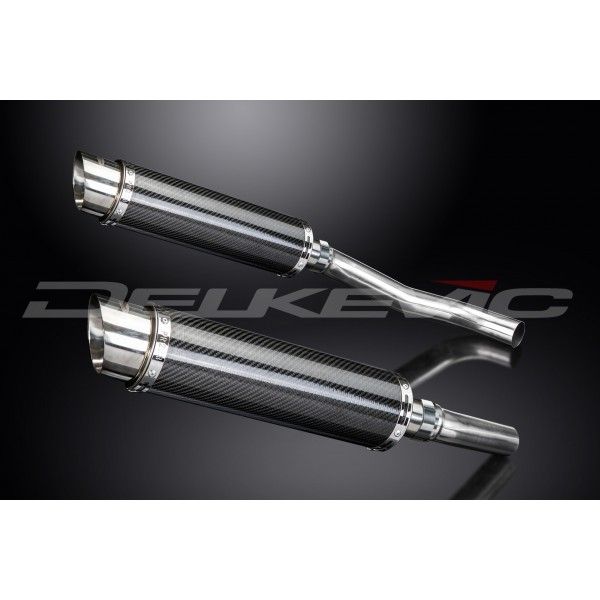 Delkevic slip-on kit Round Carbon 350mm - Z1000 (2007-2009)
