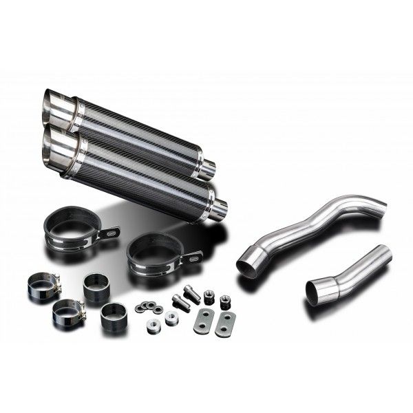 Delkevic slip-on kit Round Carbon 350mm - Z1000 (2007-2009)