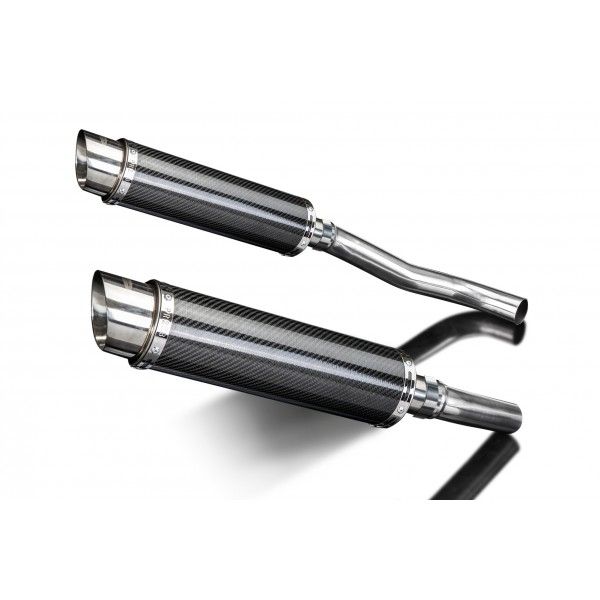 Delkevic slip-on kit Round Carbon 350mm - Z1000 (2007-2009)