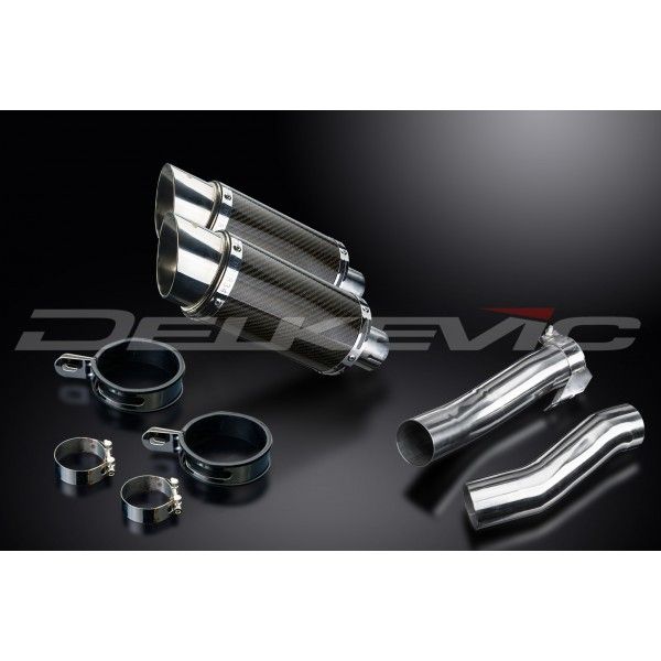 Delkevic slip-on kit Round Carbon 200mm - Z1000 (2010-2020)