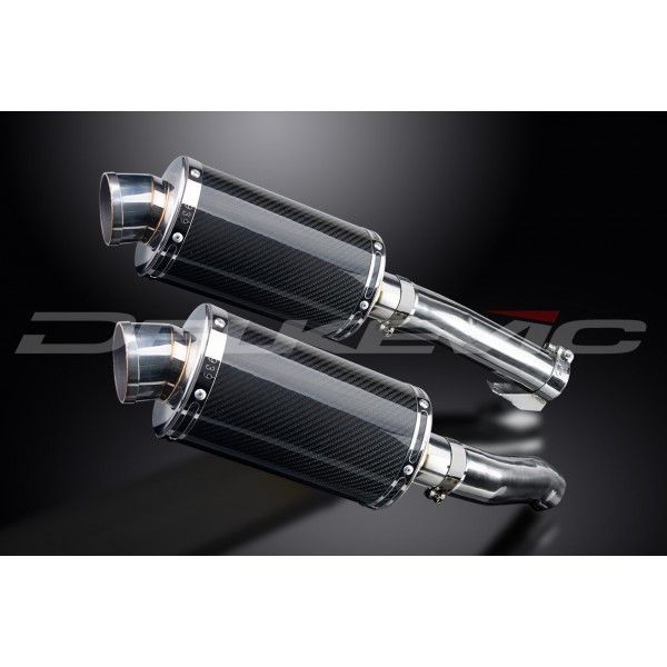 Delkevic slip-on kit Oval Carbon 225mm - Z1000 (2010-2020)