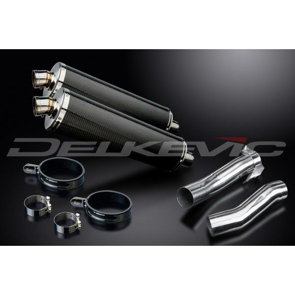Delkevic slip-on kit Oval Carbon 450mm - Z1000 (2010-2020)