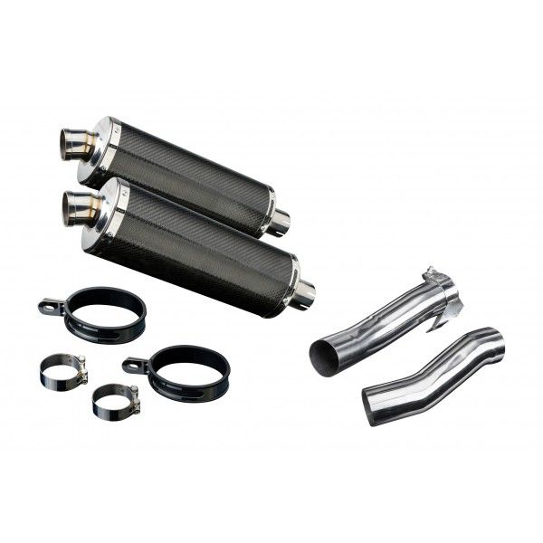 Delkevic slip-on kit Oval Carbon 350mm - Z1000 (2010-2020)