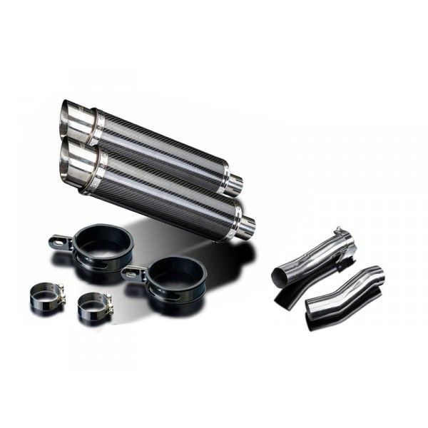 Delkevic slip-on kit Round Carbon 350mm - Z1000 (2010-2020)