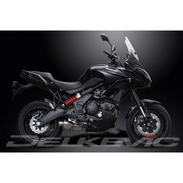 Delkevic volledig systeem Oval RVS 225mm - KLE650 VERSYS (2015-2020)