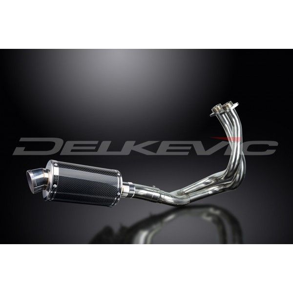 Delkevic volledig systeem Oval Carbon 225mm - KLE650 VERSYS (2015-2020)