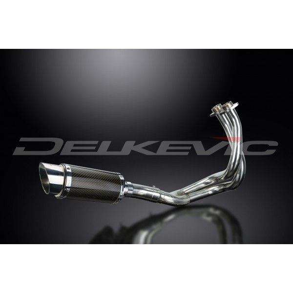 Delkevic volledig systeem Round Carbon 200mm - KLE650 VERSYS (2015-2020)