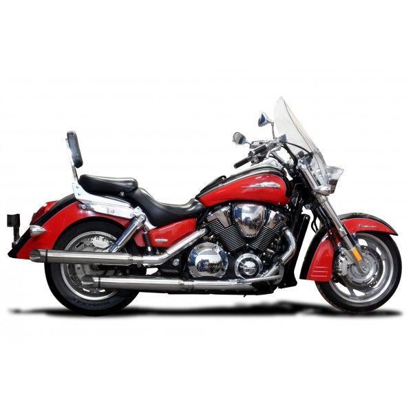 Delkevic slip-on kit Round RVS 550mm - VTX1800F (2004-2008)