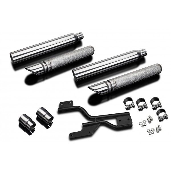 Delkevic slip-on kit Round RVS 550mm - VTX1800F (2004-2008)