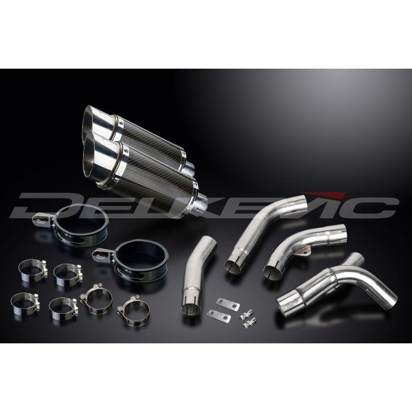 Delkevic slip-on kit Round Carbon 200mm - ZX-10R NINJA (2006-2007)