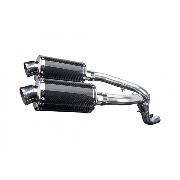 Delkevic slip-on kit Oval Carbon 225mm - ZX-10R NINJA (2006-2007)