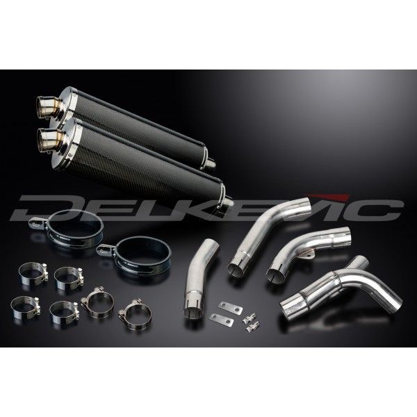 Delkevic slip-on kit Oval Carbon 450mm - ZX-10R NINJA (2006-2007)