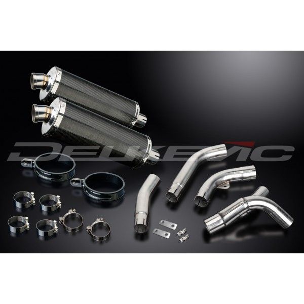 Delkevic slip-on kit Oval Carbon 350mm - ZX-10R NINJA (2006-2007)